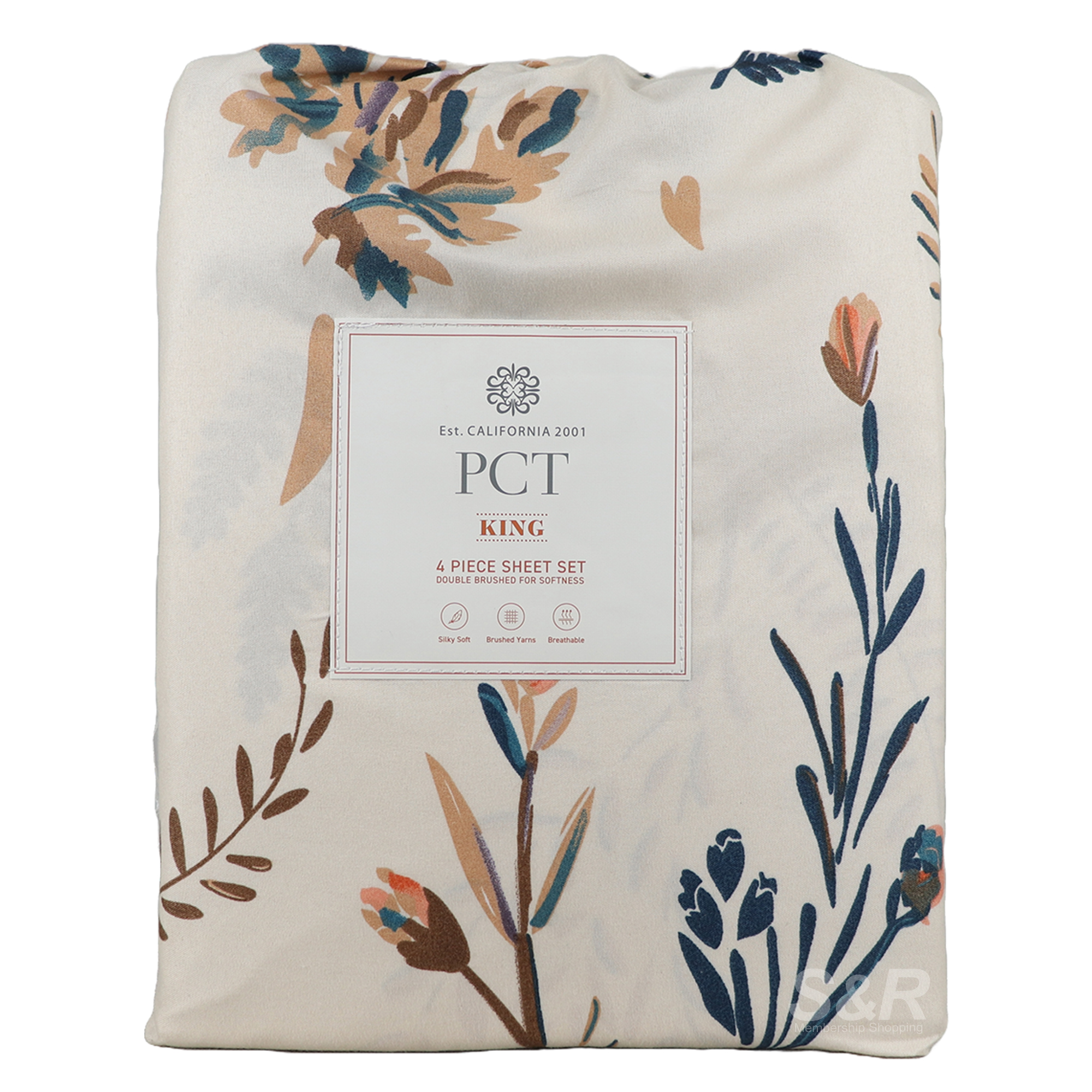 PCT Printed King Sheet Set 4pc PCT Printed King Sheet Set 4pc